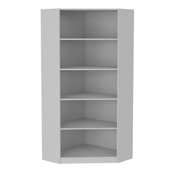 Стеллаж угловой из ДСП серии Эконом №5-3 (торец 350 мм), Серый