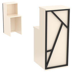 Ресепшен серии ЛОФТ - АЛЬФА №2 (декор №3), Крем Вайс