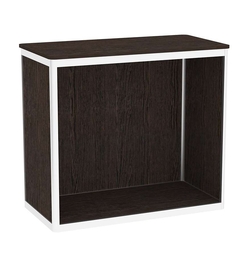 Прилавок из профиля прямоугольный №1  (Открытый), Дуб Венге