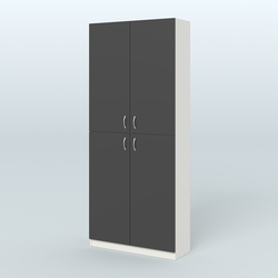 Аптечный широкий стеллаж под резину №1, Белый и Черный