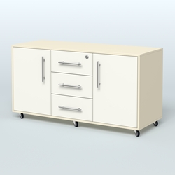 Тумба приставная Брента, цвет белый, Крем Вайс + Белый