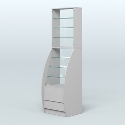 Витрина БРИЗ №1-600, Серый