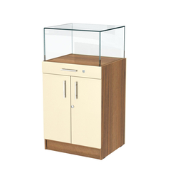 Прилавок ювелирный "Диаманд" №1-600 пристенный, Орех + Крем Вайс