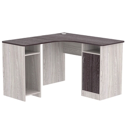 Стол угловой СУ-04-Л (левосторонний), Ясень Анкор светлый + Ясень Анкор темный