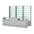 Комплект витрин с наклонными полками SL-6 №12-1 и прилавков ЭК-2 Серый
