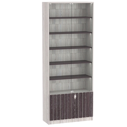 Витрина серии "Смок" №1-800, Ясень Анкор светлый + Ясень Анкор темный