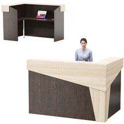 Стойка ресепшен АРТ №1, Дуб Венге и Дуб Сонома