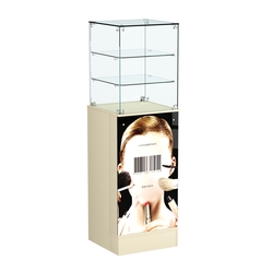 Прилавок со световым коробом и двумя полками №13, Крем Вайс