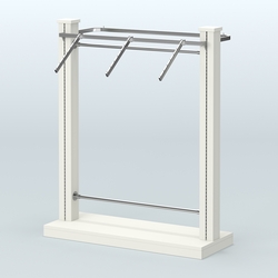 Островная система с перфорацией и подиумом №2, Белый