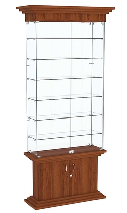 Витрина узкая ЦИТАДЕЛЬ №31, Орех