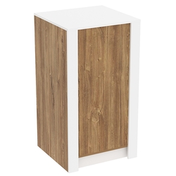 Прилавок из ДСП Модерн №1-КР-600 узкий отдельно- стоящий, Дуб Канзас коричневый + Белый