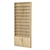 Стеллаж из ДСП с 10-ю полками 100x900 мм серии LEVEL-10 №8 (З/C - ДВП) Дуб Сонома