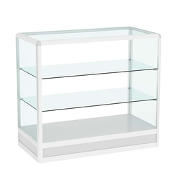 Прилавок из профиля прямоугольный №4 (открытый), Серый