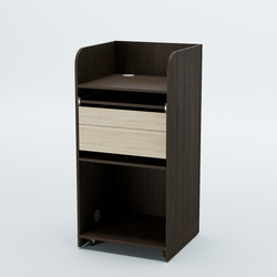 Стойка официанта "Бармен" №3 передвижная, Дуб Венге + Дуб Сонома