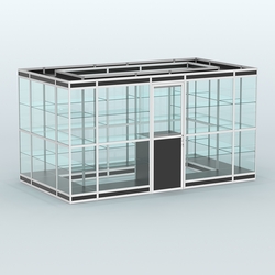 Павильон из профиля островной №2в, Черный