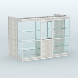 Павильон из профиля пристенный №1в (4,05 кв. м), Метрополитан Грей