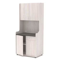 Офисная мини-кухня ЭЛЕГИЯ №2А, Ясень Анкор светлый