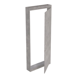 Алмаз Дверной блок, Бетон Чикаго светло-серый F186 ST9