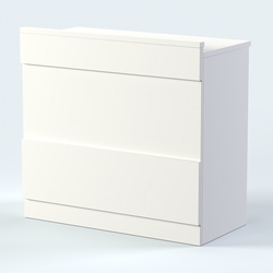 Стол - верстак с ящиками и дверью №1, Белый