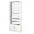 Стеллаж из ДСП с 7-ю полками 400x900 мм серии LEVEL-7 №14-1 (З/C - СТЕКЛО) Белый