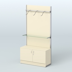 Система ЭЛЕГАНТ №6 с ДСП и тумбой T22 (1200 мм), Крем Вайс