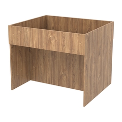 Корзина для распродаж из ДСП №10, Дуб Канзас коричневый