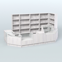 Торговый Островок "Эконом" №17 (8, 47 кв.м), Ясень Анкор светлый