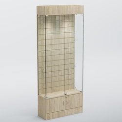 Витрина СЕТЬ №4 с экономпанелью, Дуб Сонома