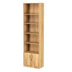 Стеллаж из ДСП с 4-мя полками 300x600 мм серии LEVEL-4 №5 (З/C - ДВП), Дуб Золотистый