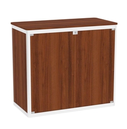 Прилавок из профиля прямоугольный №1 (закрытый) , Орех