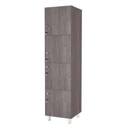 Шкаф для раздевалок СТАНДАРТ-КВАРТЕТ №2, Ясень Анкор темный - U31105