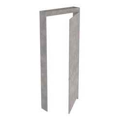 Алмаз Дверной блок №1А, Бетон Чикаго светло-серый F186 ST9