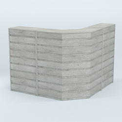 Ресепшен Г-образный серии ПРАЙМ №4А, Метрополитан Грей