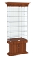 Витрина узкая с 6-ю полками и подсветкой ДОНЖОН №32 Орех