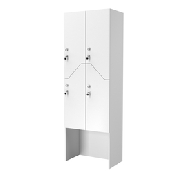 Шкаф для раздевалок СТАНДАРТ-Элегия №3-2Б, Белый
