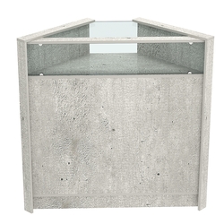 Прилавок из ДСП Модерн №5 угловой, Метрополитан Грей