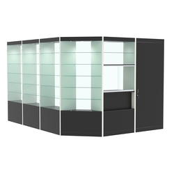 Павильон №11 из ДСП (11, 22 кв. м), Черный и Белый