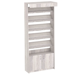 Стеллаж под книги №4, Ясень Анкор светлый - U31104