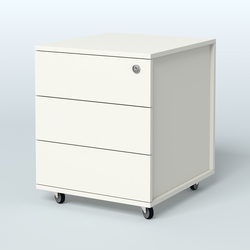 Тумба мобильная Киви, цвет белый, Белый