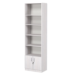 Стеллаж из ДСП с 4-мя полками 350x600 мм серии LEVEL-4 №6 (З/C - ДВП), Ясень Анкор светлый