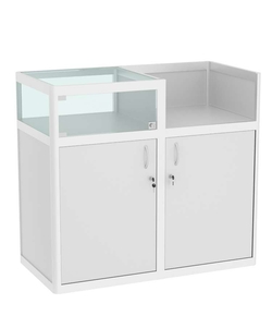 Прилавок под кассу из профиля №2  (закрытый), Серый