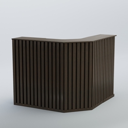 Ресепшен Г-образный серии ПРИЛИВ №4, Дуб Венге