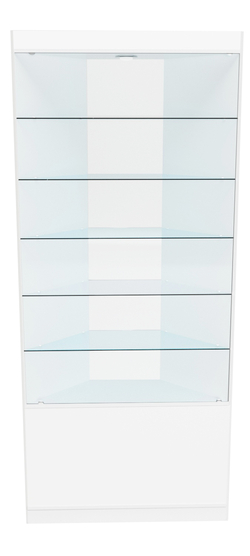 Витрина №5 из ДСП (угловая), Белый