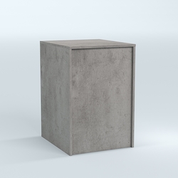 Стол-ресепшен серии ПРАЙМ №2, Бетон Чикаго светло-серый F186 ST9