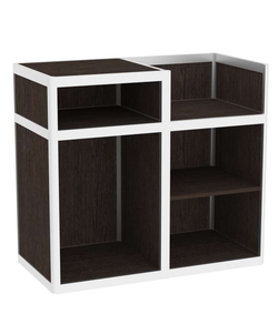 Прилавок под кассу из профиля №1 (открытый), Дуб Венге