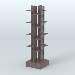 Стойка цветочница №1, Ясень Анкор темный