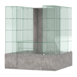 Павильон ИСТРА островной №9б (3, 24 кв.м), Бетон Чикаго светло-серый F186 ST9