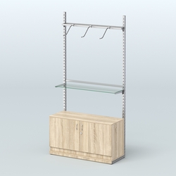 Система ЭЛЕГАНТ №6 без ДСП с тумбой T22 (1200 мм), Дуб сонома