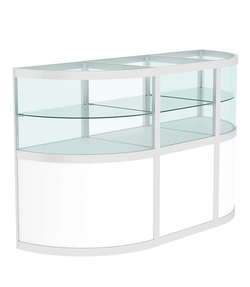 Прилавок из профиля с секторами №3  (открытый), Белый