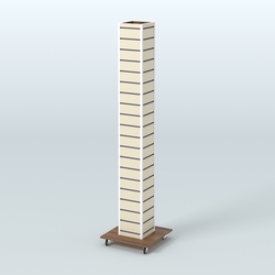 Стойка напольная для очков ОПТИКА №1, Орех + Крем Вайс